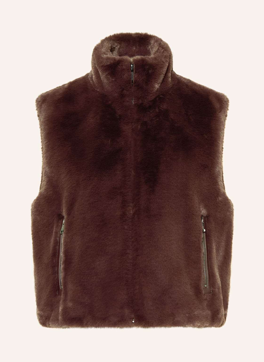 Rino & Pelle Kunstfell-Weste rot von RINO & PELLE