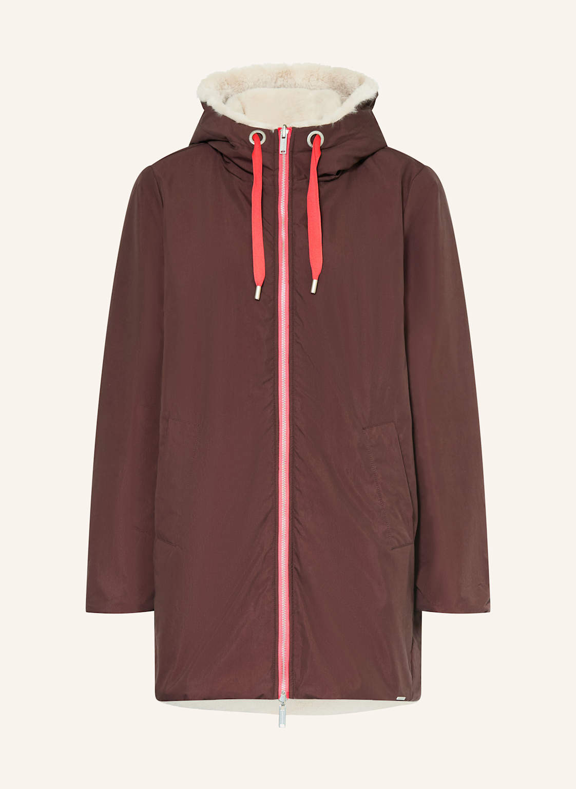 Rino & Pelle Parka Javin Zum Wenden braun von RINO & PELLE