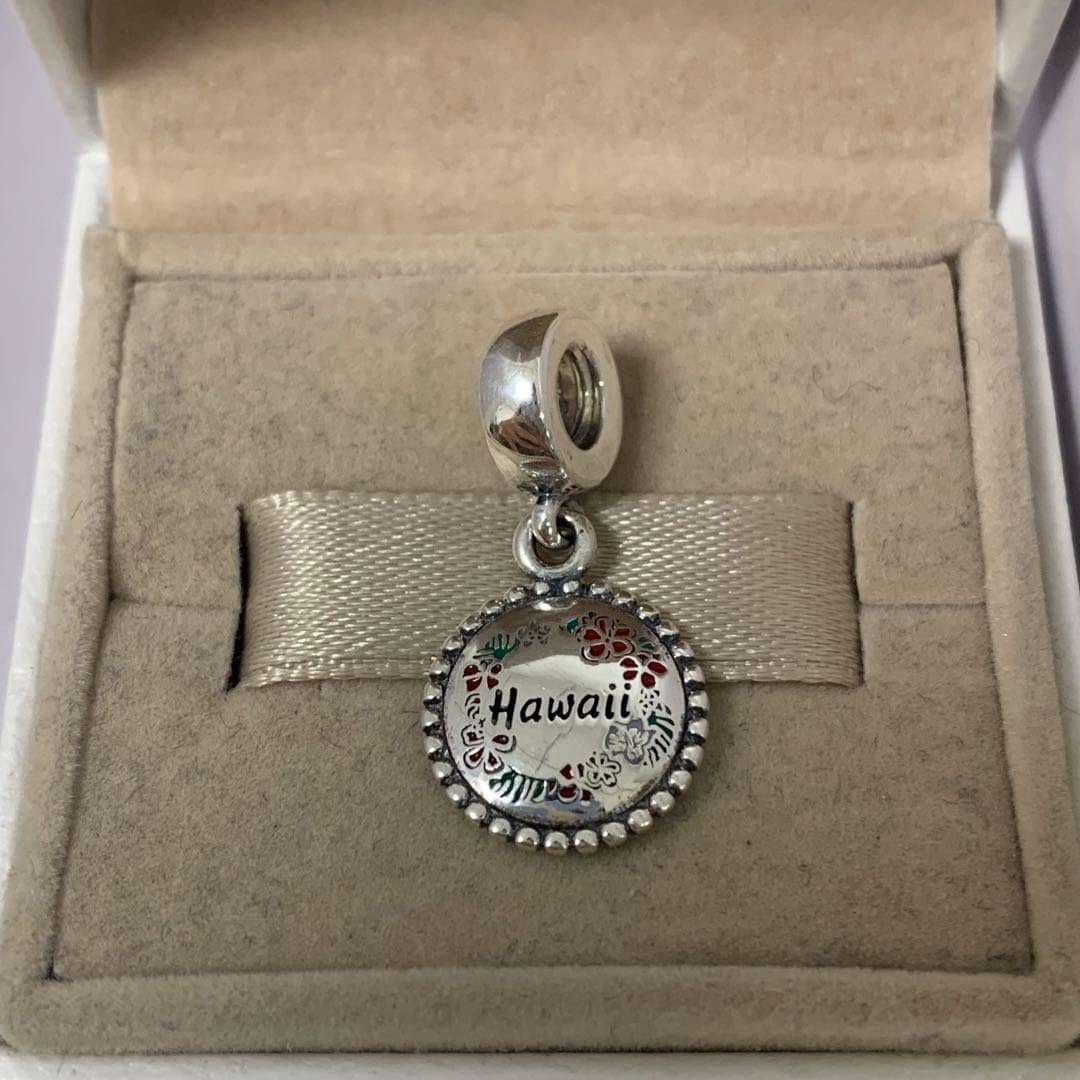 Pandora Hawaii Exclusive Dangle Charm Anhänger ， S925 Sterling Silber Schmuck , Baumeln Charme Für Armband Halskette Emaille Kunsthandwerk von RINPOCHEsCollections