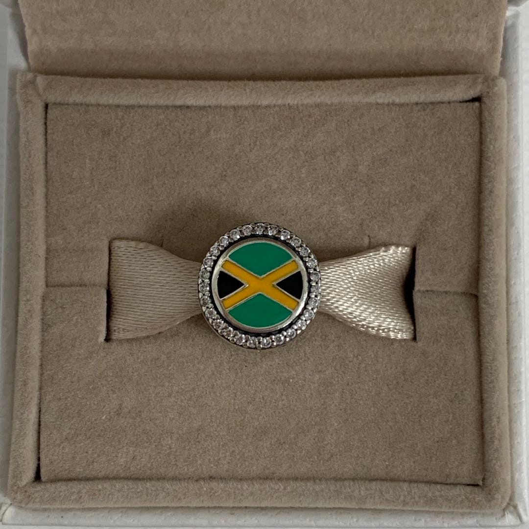 Pandora Jamaika Flagge Exklusive Bead Charm S925 Sterling Silber Schmuck Charms Für Armband, Mixed Emaille, Geschenk Mit Geschenkbox von RINPOCHEsCollections
