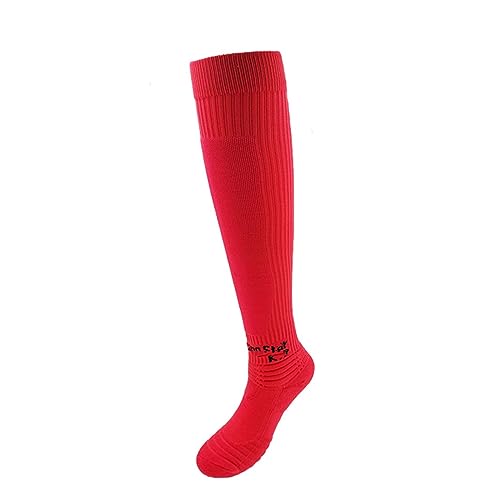 RINUD Professionelle Fechtschutzstrümpfe for Kinder- Und Erwachsenenfechter, Fechtsocken for Degen, Säbel Und Florett, Hohe Lange Sportsocken(Red,XS) von RINUD