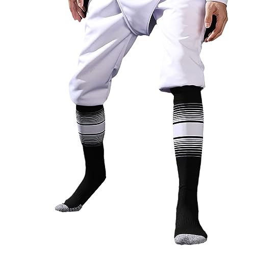 RINUD Verdickte Fechtsocken Hohe Lange Sportsocken for Degensäbelfolie Fechtschutzstrümpfe for Fechter Von Kindern Und Erwachsenen(Black,Medium(EU34-38)) von RINUD