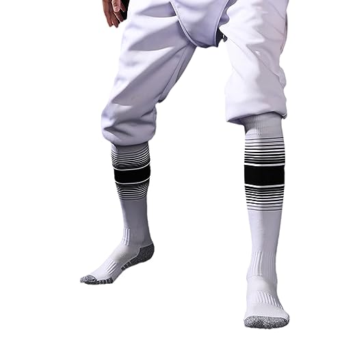 RINUD Verdickte Fechtsocken Hohe Lange Sportsocken for Degensäbelfolie Fechtschutzstrümpfe for Fechter Von Kindern Und Erwachsenen(White,Medium(EU34-38)) von RINUD