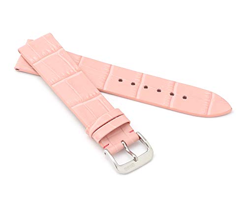 RIOS1931 Unisex Uhrenarmband Alligator Style Modell Miami 16 mm Rosa von RIOS1931