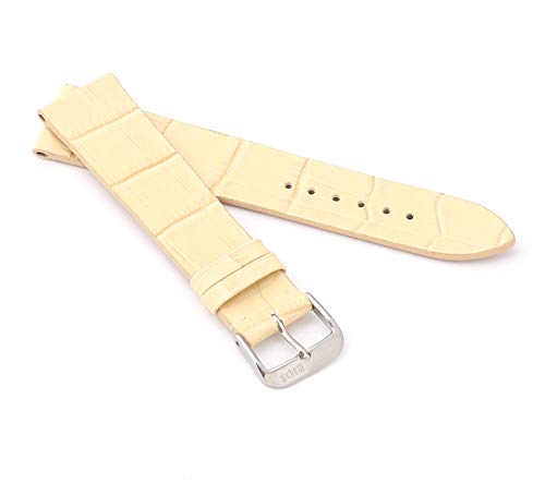 RIOS1931 Unisex Uhrenarmband Alligator Style Modell Miami 18 mm Sand von RIOS1931