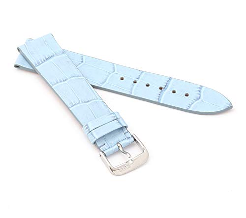 RIOS1931 Unisex Uhrenarmband Alligator Style Modell Miami 20 mm Eisblau von RIOS1931