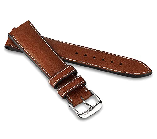 RIOS1931 Unisex Uhrenarmband Bioleder Modell Weilheim 19 mm Cognac RIOS1931 Unisex Uhrenarmband Bioleder Modell Weilheim 19 mm Cognac von RIOS1931