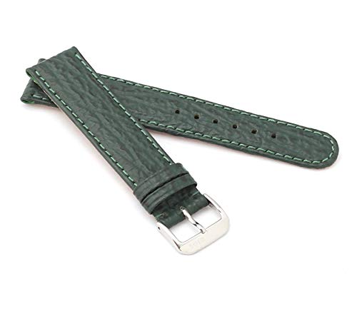 RIOS1931 Unisex Uhrenarmband Haifisch Style Modell Ocean 16 mm Forstgrün von RIOS1931