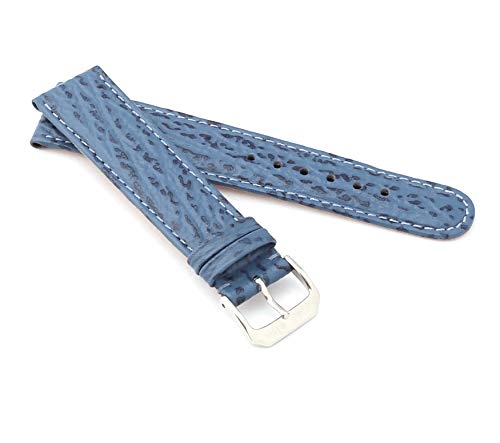 RIOS1931 Unisex Uhrenarmband Haifisch Style Modell Ocean 16 mm Royalblau von RIOS1931