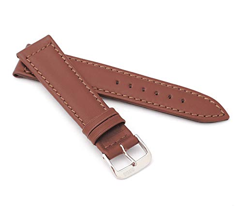 RIOS1931 Unisex Uhrenarmband Hydroleder Modell Scuba 18 mm Mahagoni von RIOS1931