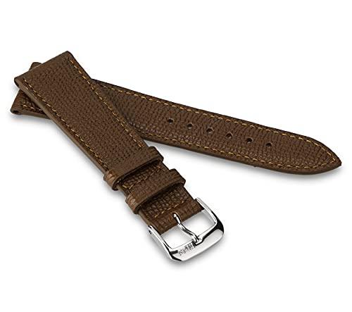 RIOS1931 Unisex Uhrenarmband Rindsleder Modell French 20 mm Tabak von RIOS1931