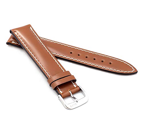 RIOS1931 Unisex Uhrenarmband Shell Cordovan Modell New York 18 mm Cognac von RIOS1931