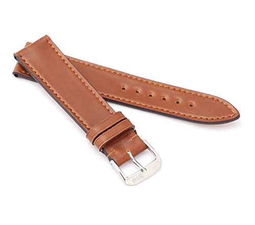 RIOS1931 Unisex Uhrenarmband Shell Cordovan Modell Seattle 20/16 mm Cognac von RIOS1931