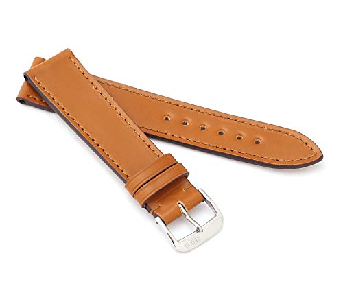 RIOS1931 Unisex Uhrenarmband Shell Cordovan Modell Seattle 20/16 mm Honig von RIOS1931