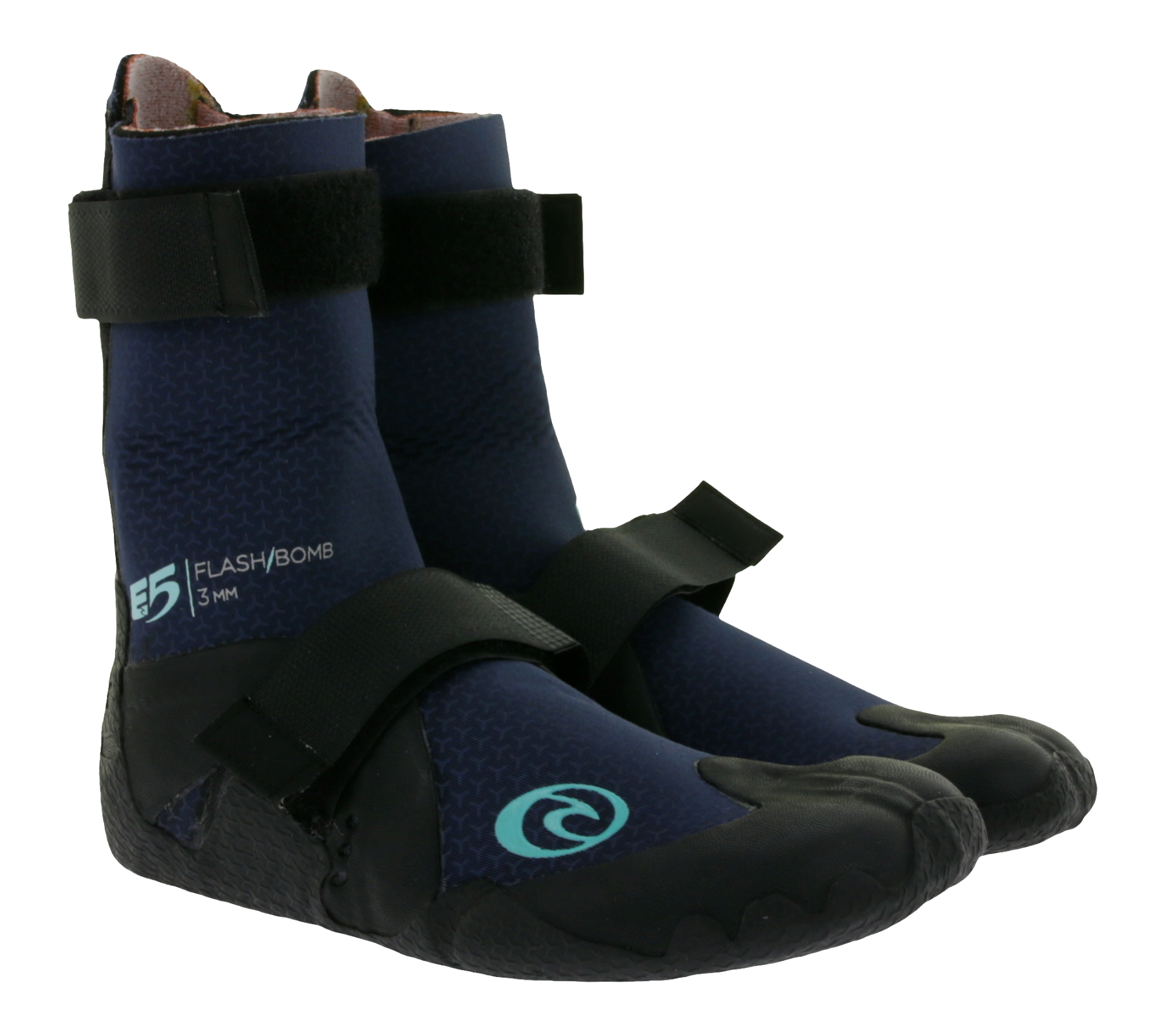 RIP CURL Flashbomb 3mm Hidden Split Toe Damen Neoprenschuhe WBO7CW 4099 Blau/Schwarz von RIP CURL