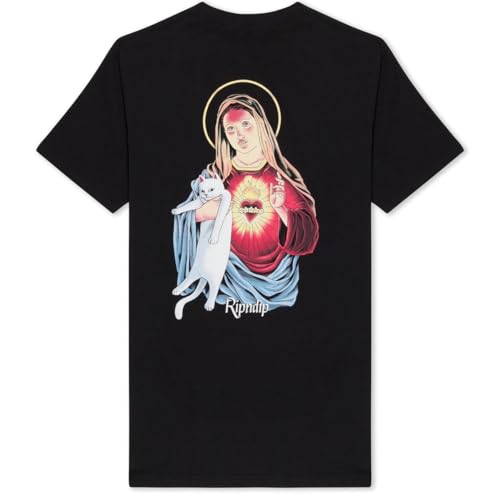 RIPNDIP Mother Mary T-Shirt, Schwarz, Schwarz, XL von RIPNDIP