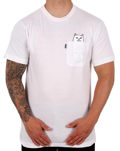 RIPNDIP rip n dip herr nermal taschen t shirtmittel weiß von RIPNDIP