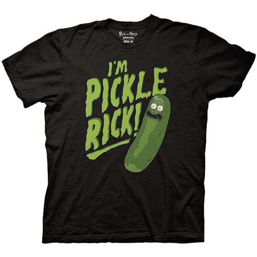 Ripple Junction Rick and Morty I'm Pickle Rick Adult T-Shirt - Schwarz - Mittel von RIPPLEJUNCTION