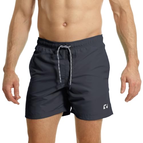 RIPT Herren Essentials Quick Dry UV 50 Sonnenschutz Badeshorts Badehose, Marineblau, 2XL von RIPT