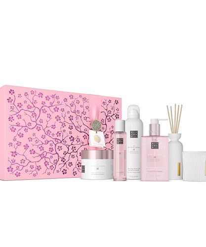 RITUALS Geschenkset für Frauen The Ritual of Sakura XL – Kirschblüten-Badeset in luxuriöser Geschenkbox mit Duftkerze, Handseife, Haar- & Körperspray, Körpercreme, Duschschaum und Mini-Duftstäbchen RITUALS Geschenkset für Frauen The Ritual of Sakura XL – Kirschblüten-Badeset in luxuriöser Geschenkbox mit Duftkerze, Handseife, Haar- & Körperspray, Körpercreme, Duschschaum und Mini-Duftstäbchen von RITUALS
