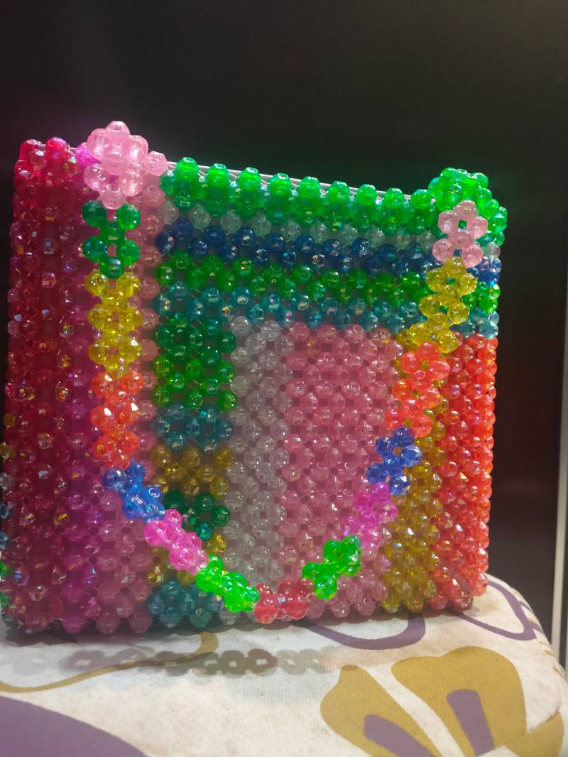 Perlen Block Design Tasche von RITZYbysnehlatagupta