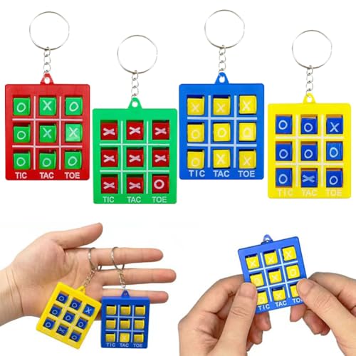 RIUAHST Tic Tac Toe Mini Tic Tac Toe Spiel Kunststoff Anhänger Lustiges Spielzeug mit Schlüsselanhänger Tic Tac Toe Spiel Deko Geschenk für Geburtstag Party RIUAHST Tic Tac Toe Mini Tic Tac Toe Spiel Kunststoff Anhänger Lustiges Spielzeug mit Schlüsselanhänger Tic Tac Toe Spiel Deko Geschenk für Geburtstag Party von RIUAHST