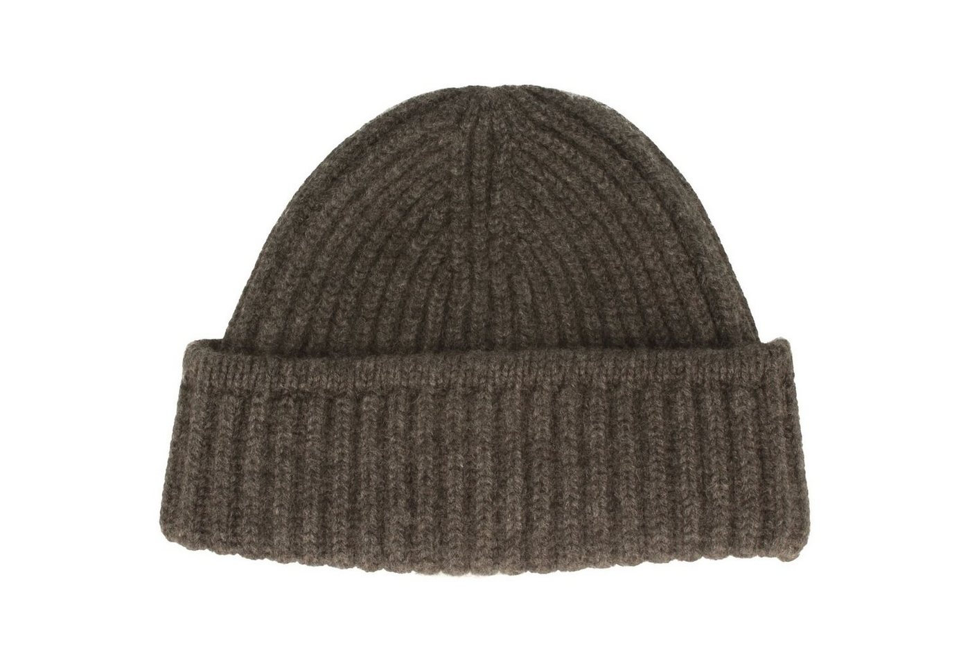 RIVIERA CASHMERE Strickmütze dicke Umschlagstrickmütze reines Kaschmir von RIVIERA CASHMERE