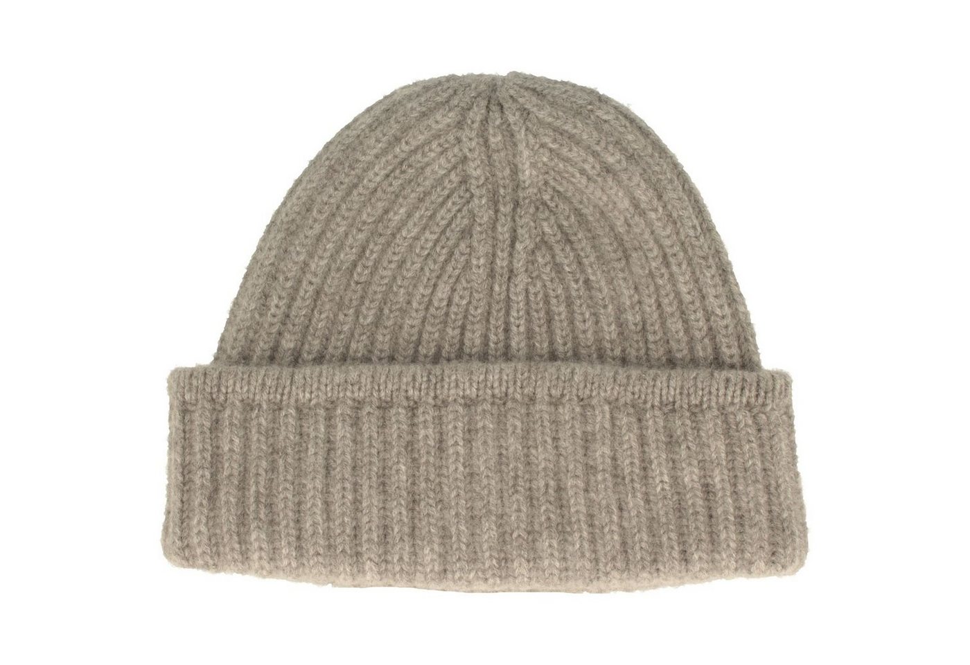 RIVIERA CASHMERE Strickmütze dicke Umschlagstrickmütze reines Kaschmir von RIVIERA CASHMERE