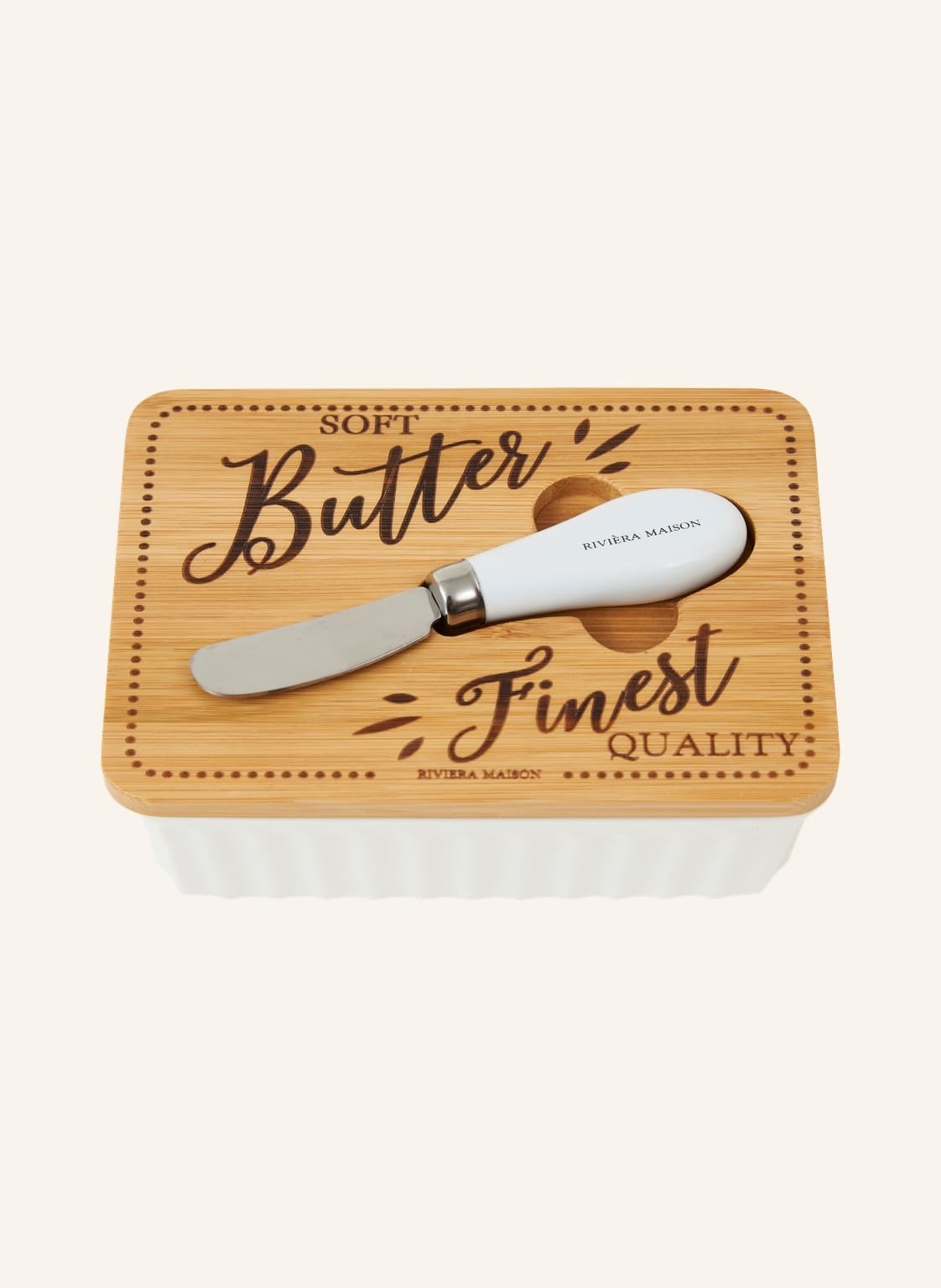 Rivièra Maison Butterdose Finest Quality weiss Rivièra Maison Butterdose Finest Quality weiss von RIVIÈRA MAISON