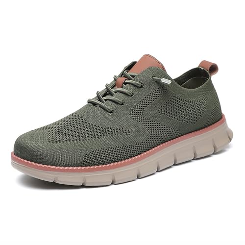 Atmungsaktive Freizeitschuhe for Herren, leichte, bequeme Wanderschuhe mit breiter Zehenpartie for den täglichen Gebrauch(Army green,39) von RIXANT