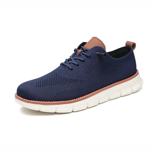Atmungsaktive Freizeitschuhe for Herren, leichte, bequeme Wanderschuhe mit breiter Zehenpartie for den täglichen Gebrauch(Blau,43) von RIXANT