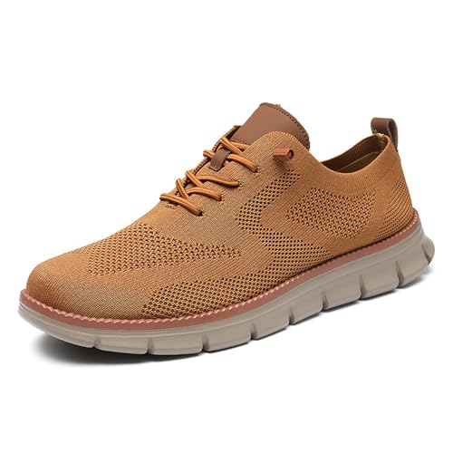 Atmungsaktive Freizeitschuhe for Herren, leichte, bequeme Wanderschuhe mit breiter Zehenpartie for den täglichen Gebrauch(Yellow,39) von RIXANT