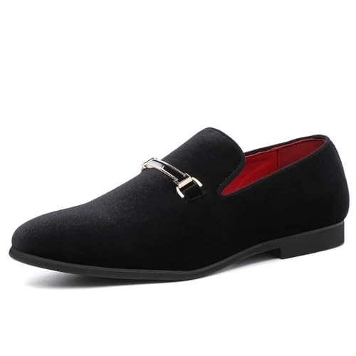 Herren-Loafer aus Samt, for Hineinschlüpfen, weiche Sohle, bequeme Fahrschuhe for formelle und legere Anlässe(Schwarz,42 EU) Herren-Loafer aus Samt, for Hineinschlüpfen, weiche Sohle, bequeme Fahrschuhe for formelle und legere Anlässe(Schwarz,42 EU) von RIXANT