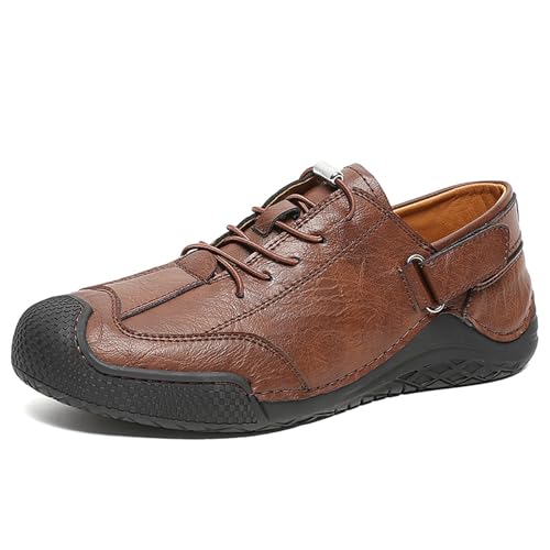 Lässige Slipper for Herren, bequeme Laufschuhe for Geschäfts- und Bürozwecke(Reddish brown,45 EU) von RIXANT