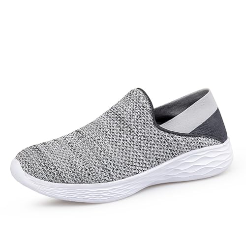 Rutschfeste Wanderschuhe for Herren, leicht, atmungsaktiv, for Hineinschlüpfen, Freizeitschuhe for bequemes Tragen im Freien(Gray,45 EU) von RIXANT