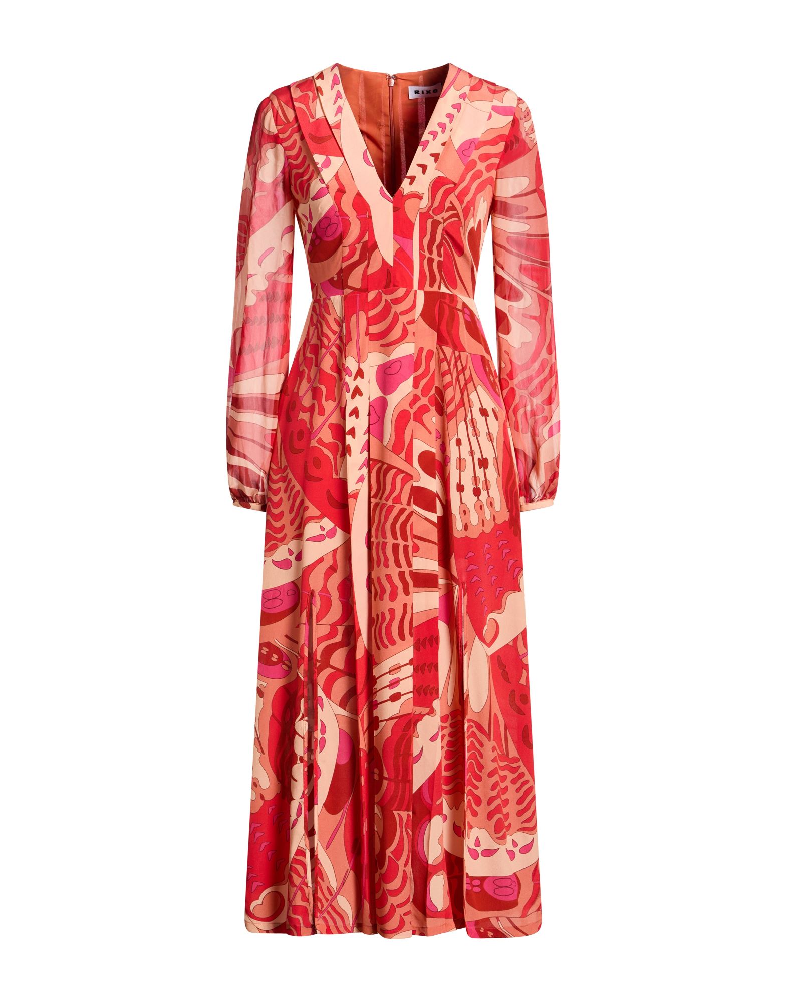 RIXO Midi-kleid Damen Rot von RIXO