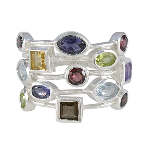 House of Rings Wählen Sie Ihre Farbe Ring 925 Sterling Silber Ring Multi Form Ring Modeschmuck Graduierungsring Edelsteinringe für Mädchen und Jungen House of Rings Wählen Sie Ihre Farbe Ring 925 Sterling Silber Ring Multi Form Ring Modeschmuck Graduierungsring Edelsteinringe für Mädchen und Jungen von RIYO