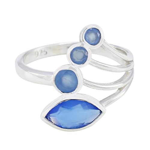 House of Rings Wählen Sie Ihre Farbe Ring 925 Sterling Silber Ring Multi Shape Ring Modeschmuck Muttertagsring Edelsteinringe für Mädchen und Jungen von RIYO