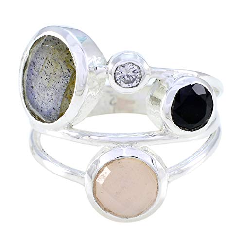 House of Rings Wählen Sie Ihre Farbe Ring 925 Sterling Silber Ring Multi Shape Ring Silberschmuck Verlobungsring Edelsteinringe für Jungen und Mädchen von RIYO