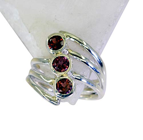 RIYO 925er Sterling Silber ausgezeichnete echte rote Ring Geschenk 75 (23.9) von RIYO