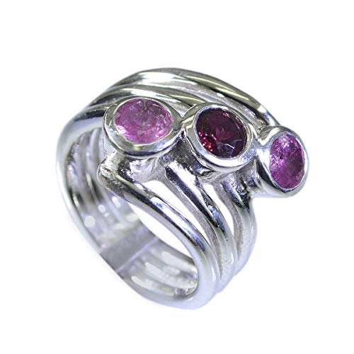 RIYO Edelstein 925 Sterling Silber Faire natürliche Multi Ring Geschenk 72 (22.9) von RIYO