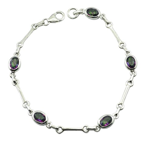 RIYO Mystischer Quarz 925 Sterling Silber attraktiver Armband von RIYO