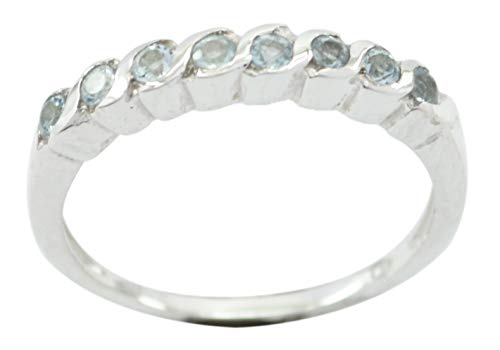 RIYO frei 925 Sterling Silber Exquisite echte Blaue Ring Geschenk de von RIYO
