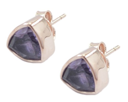 Riyo Amethyst 925 Sterling Silber Roségold Prachtvoller Exporteur Ohrring von RIYO