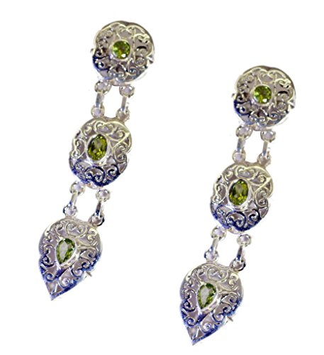 RIYO edelsteine frauen peridot silber schmuck künstler lieben ohrring grün n½ von RIYO
