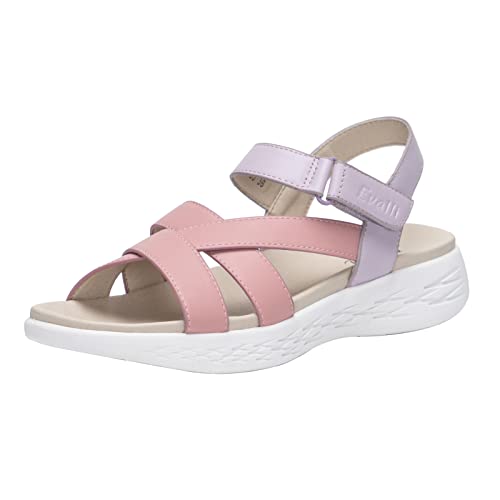 RIZ-ZOAWD Damen ModeTrekking Sport Sandalen Wasser Schuhe Sommer Frauen Wandernsandalen Beach Peeptoe Verstellbare Klettverschluss Walking Schuhe von RIZ-ZOAWD