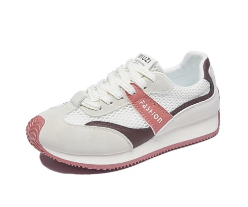 RIZ-ZOAWD Damen Plateau Sneaker Campus Leicht Walking Schuhe Ganztägige Bequeme Turnschuhe Mode Sportschuhe Red 39 RIZ-ZOAWD Damen Plateau Sneaker Campus Leicht Walking Schuhe Ganztägige Bequeme Turnschuhe Mode Sportschuhe Red 39 von RIZ-ZOAWD