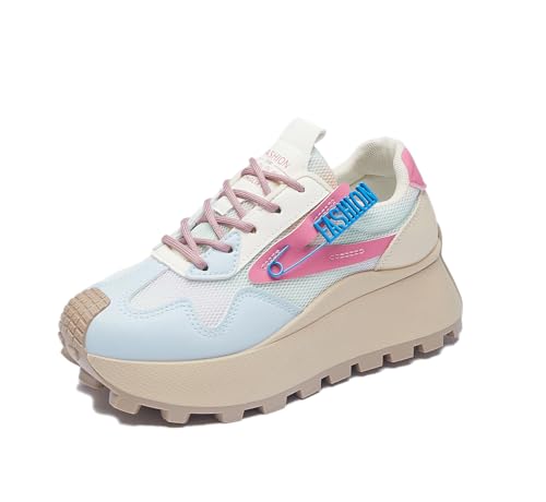 RIZ-ZOAWD Plateau Sneaker Damen Y2K Campus Leicht Walking Schuhe Elegant Bequeme Sportschuhe Mode Turnschuhe Blue 39 RIZ-ZOAWD Plateau Sneaker Damen Y2K Campus Leicht Walking Schuhe Elegant Bequeme Sportschuhe Mode Turnschuhe Blue 39 von RIZ-ZOAWD