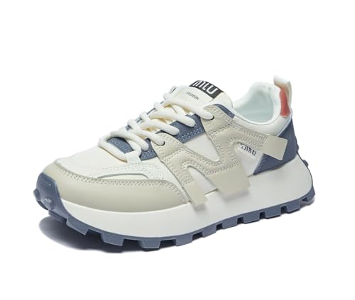 RIZ-ZOAWD Plateau Sneaker Damen Y2K Campus Leicht Walking Schuhe Elegant Bequeme Sportschuhe Mode Turnschuhe Blue 40 RIZ-ZOAWD Plateau Sneaker Damen Y2K Campus Leicht Walking Schuhe Elegant Bequeme Sportschuhe Mode Turnschuhe Blue 40 von RIZ-ZOAWD