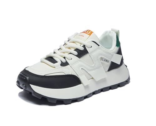 RIZ-ZOAWD Plateau Sneaker Damen Y2K Campus Leicht Walking Schuhe Elegant Bequeme Sportschuhe Mode Turnschuhe Schwarz 39 RIZ-ZOAWD Plateau Sneaker Damen Y2K Campus Leicht Walking Schuhe Elegant Bequeme Sportschuhe Mode Turnschuhe Schwarz 39 von RIZ-ZOAWD